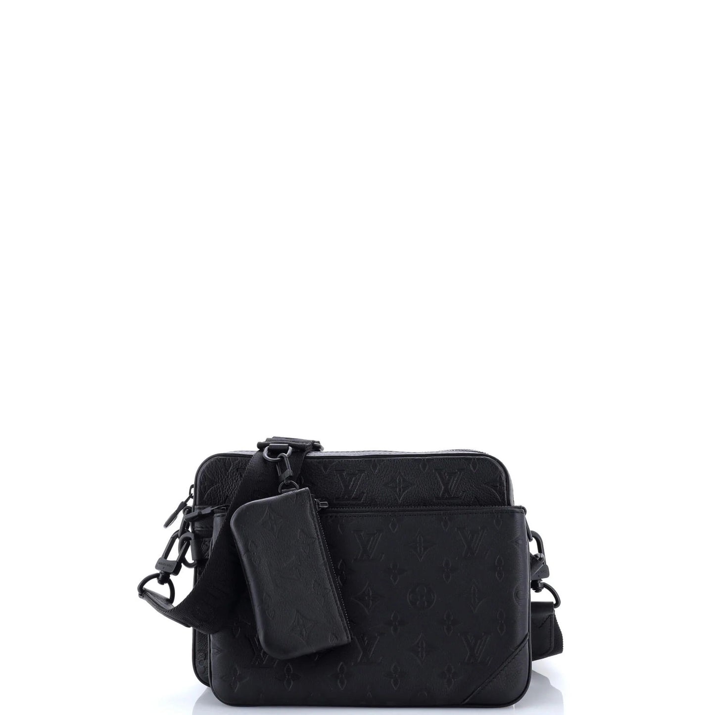 Louis Vuitton Trio Messenger Bag Monogram Shadow Leather