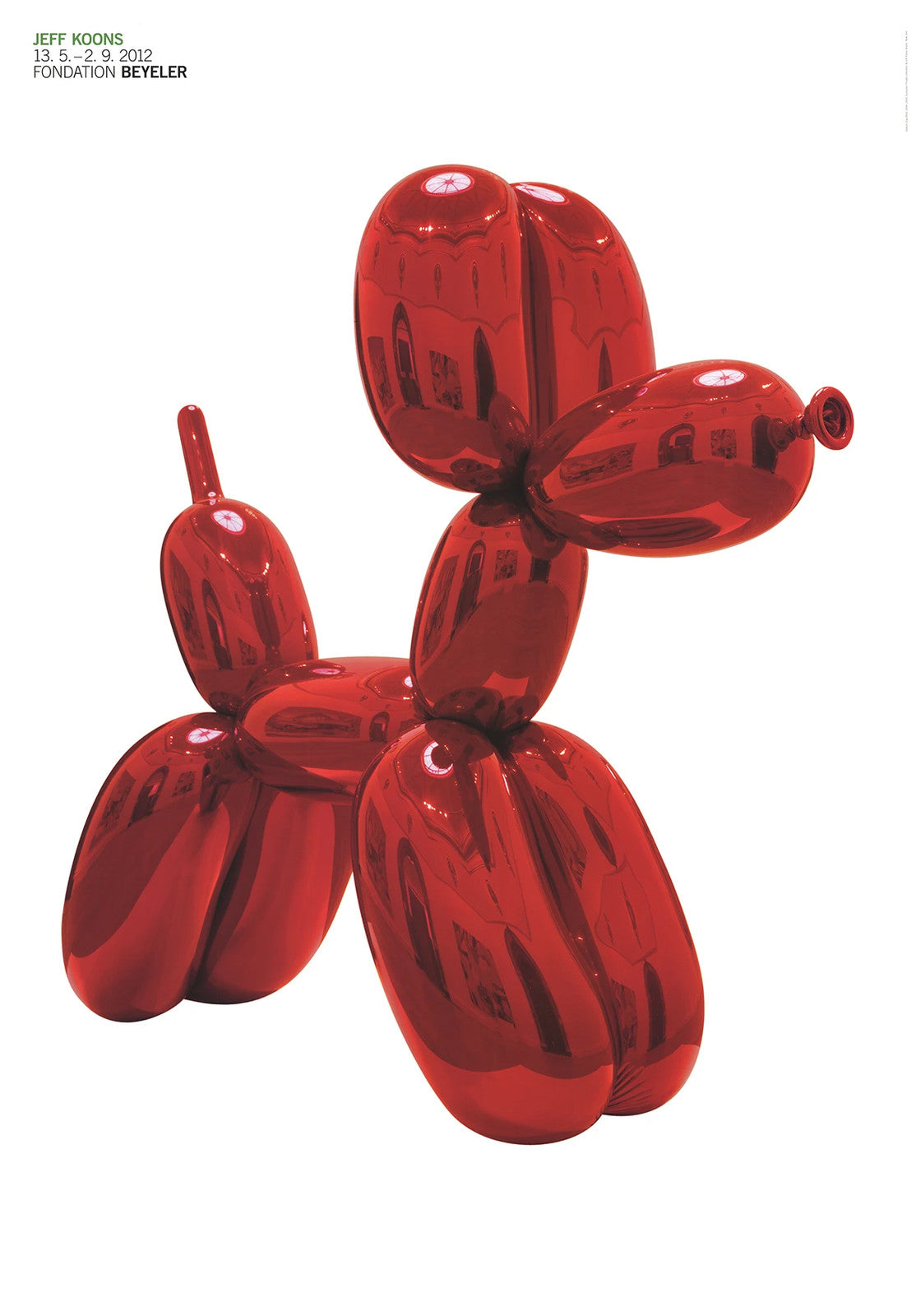 Jeff Koons (After) Balloon Dog (Red), 50.25" x 35.25", 2012 Pop Art Poster
