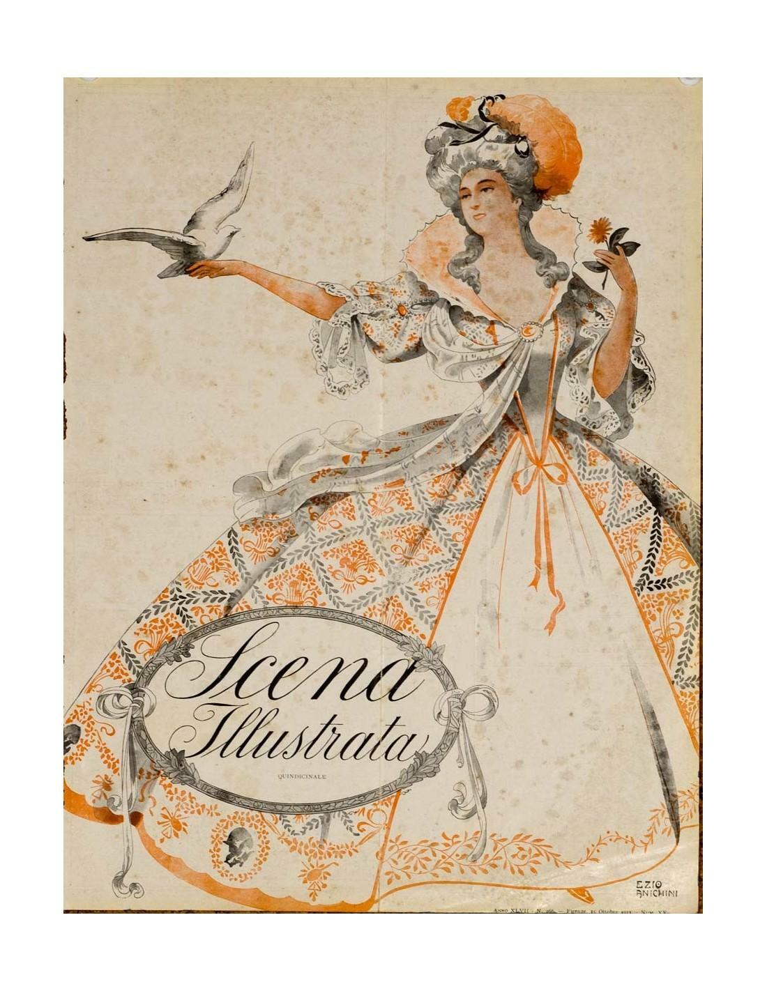 Scena Illustrata Arts Literature Music Theatre Cover Woman 2 1900