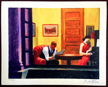 Edward Hopper Lithograph Coa Certificate Signed