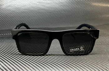 PRADA PR 19WS 1AB5S0 Black Grey Men's 52 mm