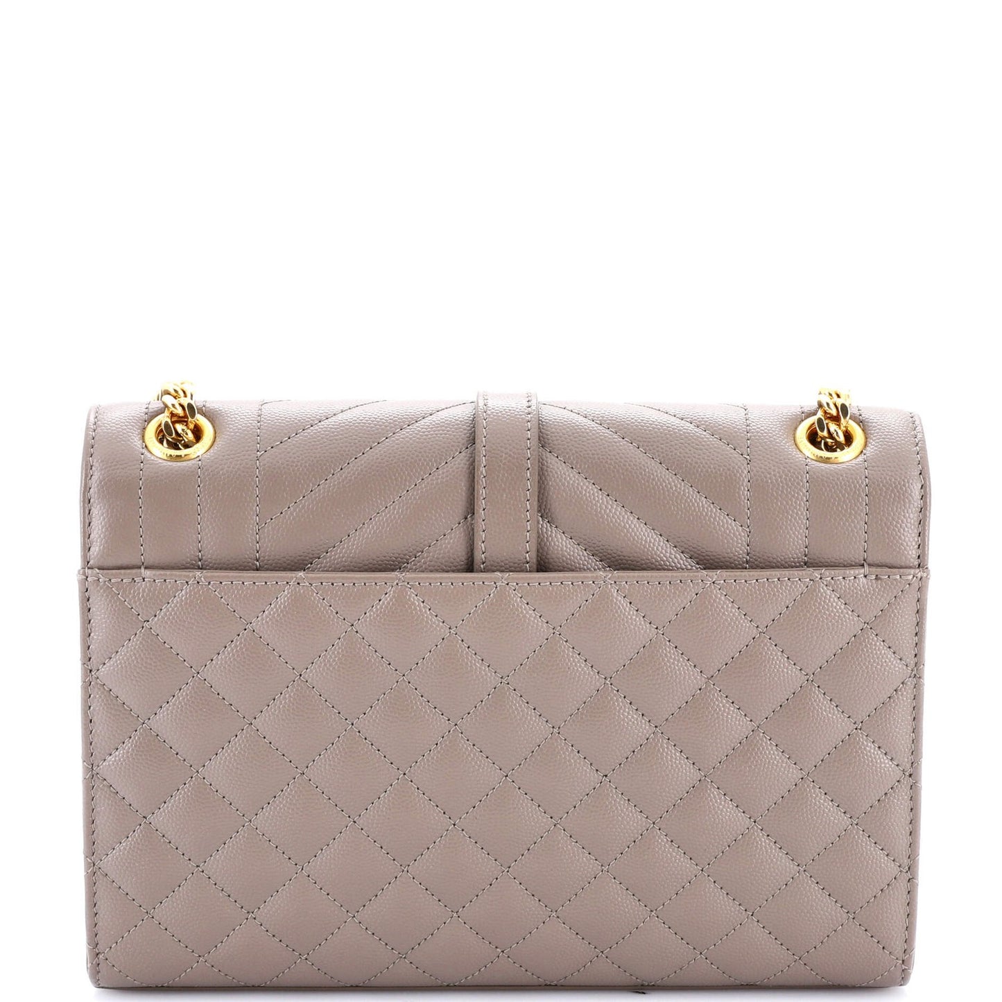 Saint Laurent Classic Monogram Envelope Satchel Mixed Matelasse Leather Medium