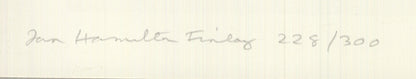 Ian Hamilton Finlay Homage To Mozart Signed " Lithograph Contempora