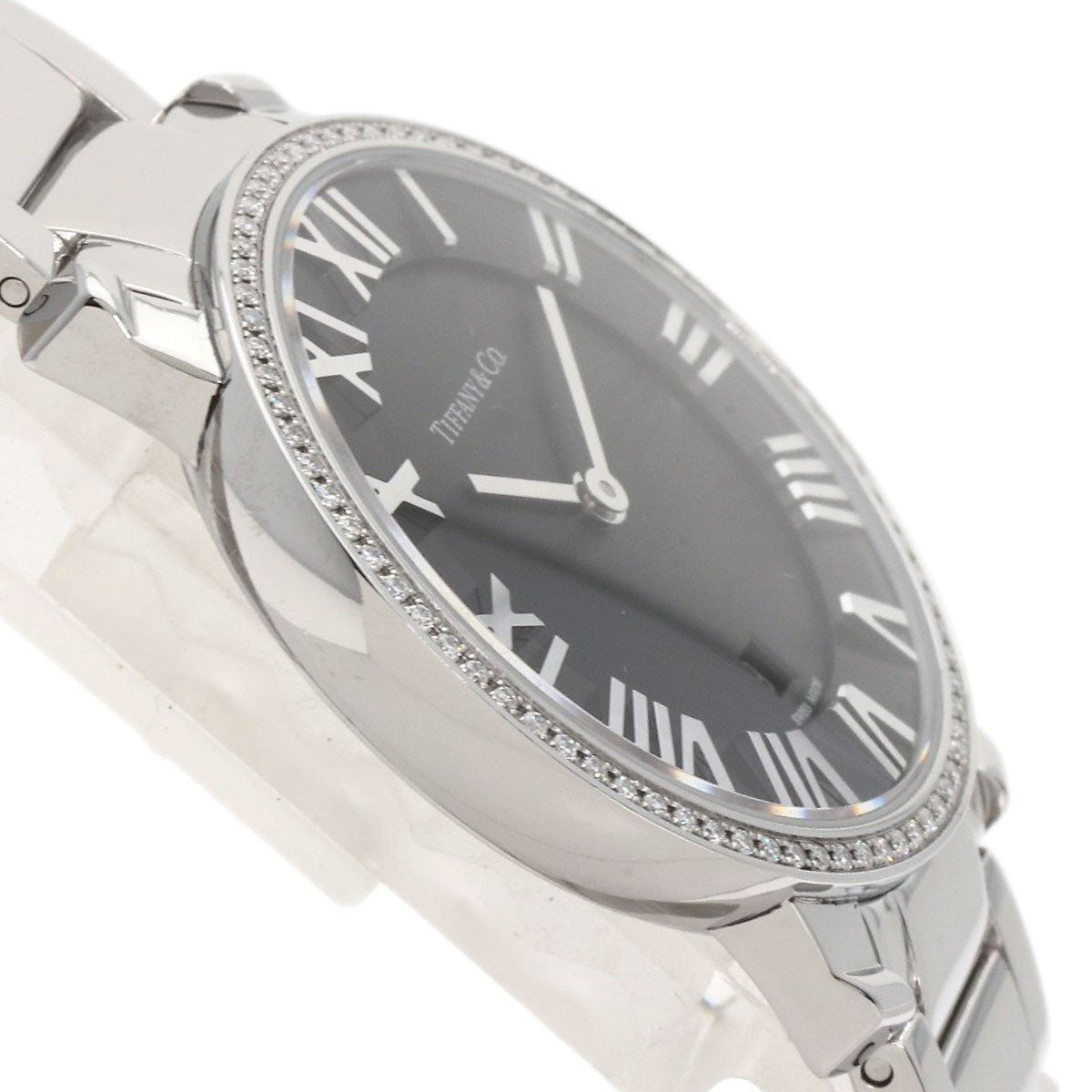 Tiffany&Co. Atlas Dome Bezel Diamond Watches Stainless Steel/Stainless