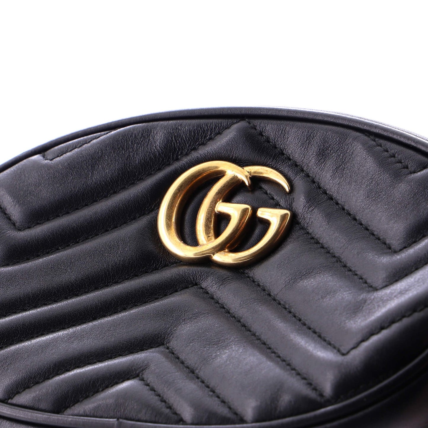Gucci Gg Marmont Belt Bag Matelasse Leather
