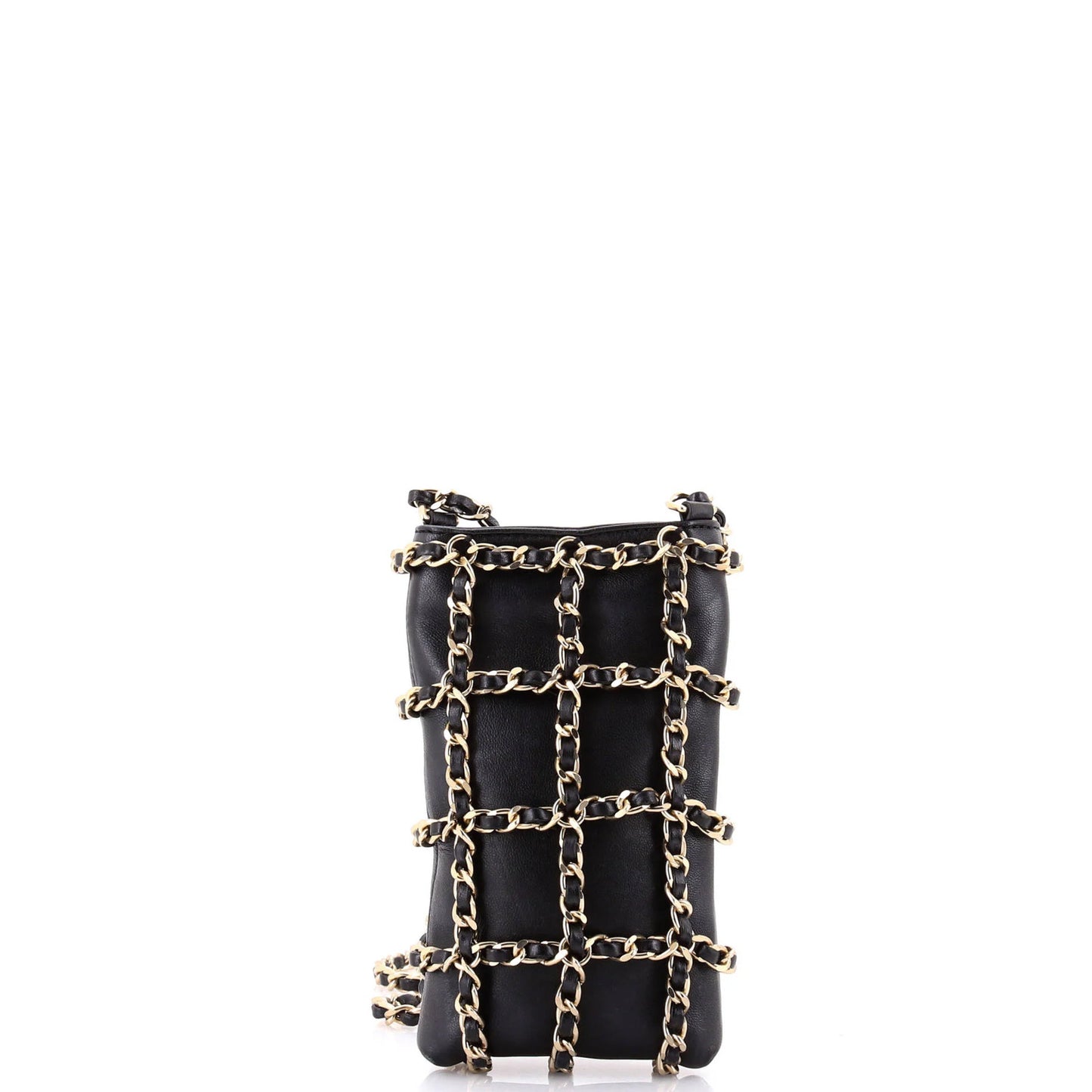 Chanel Tech Me Out Clutch With Chain Lambskin