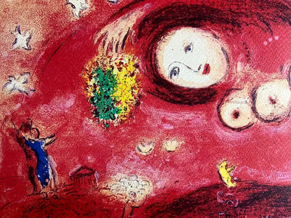 Marc Chagall Lithograph Coa Original Hand