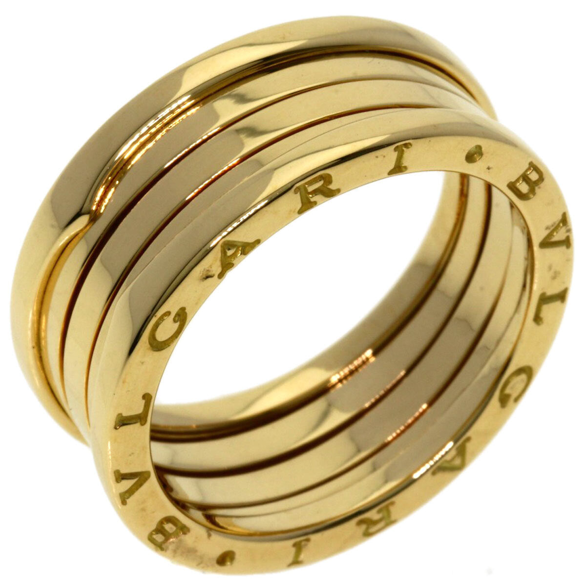 BVLGARI   Ring B.zero1 3 Band #64 K18 Yellow Gold