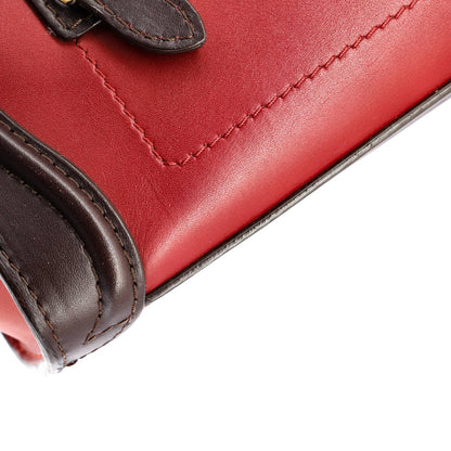 Nano Celine Tricolor Luggage Bag Leather