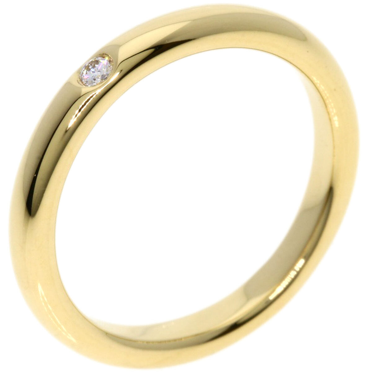 Tiffany&Co.   Ring Stacking Band 1P Diamond K18