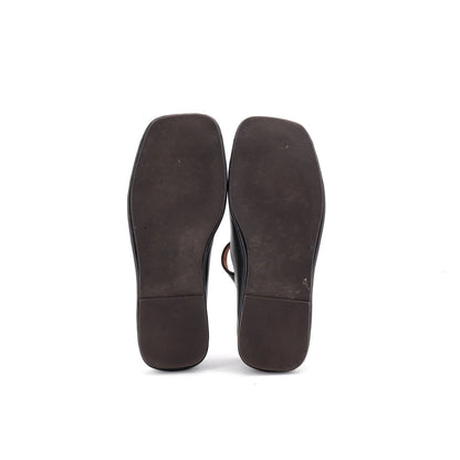 The Row Women'S Square T-Strap Flats Leather