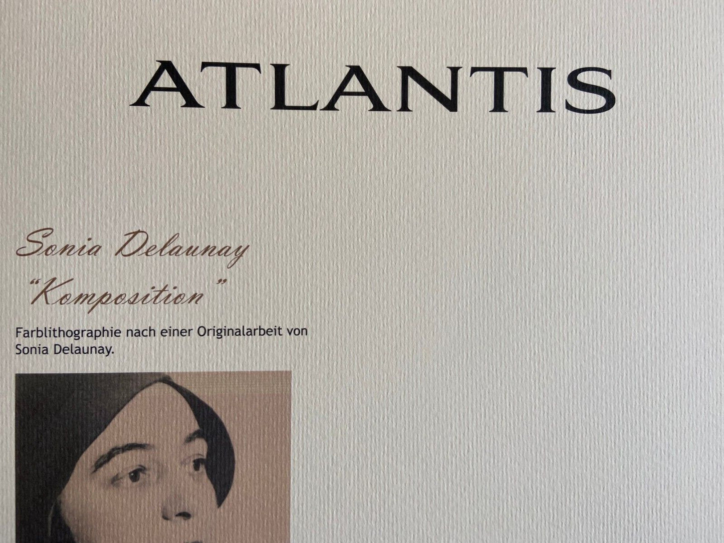 Sonia Delaunay Lithograph Coa Signed Numbered 180 Ex