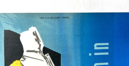 Ski Poster French 1950C Authentic Original Printing Join The Sun On A Ski Run