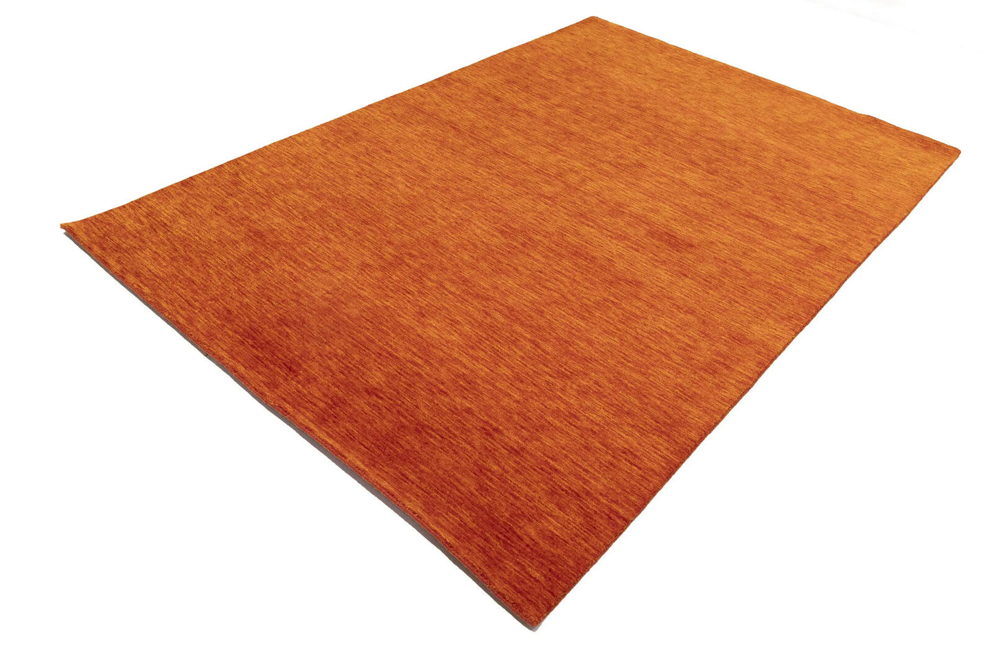 Orange Red Solid Design Hand-Loomed 6X9 Gabbeh