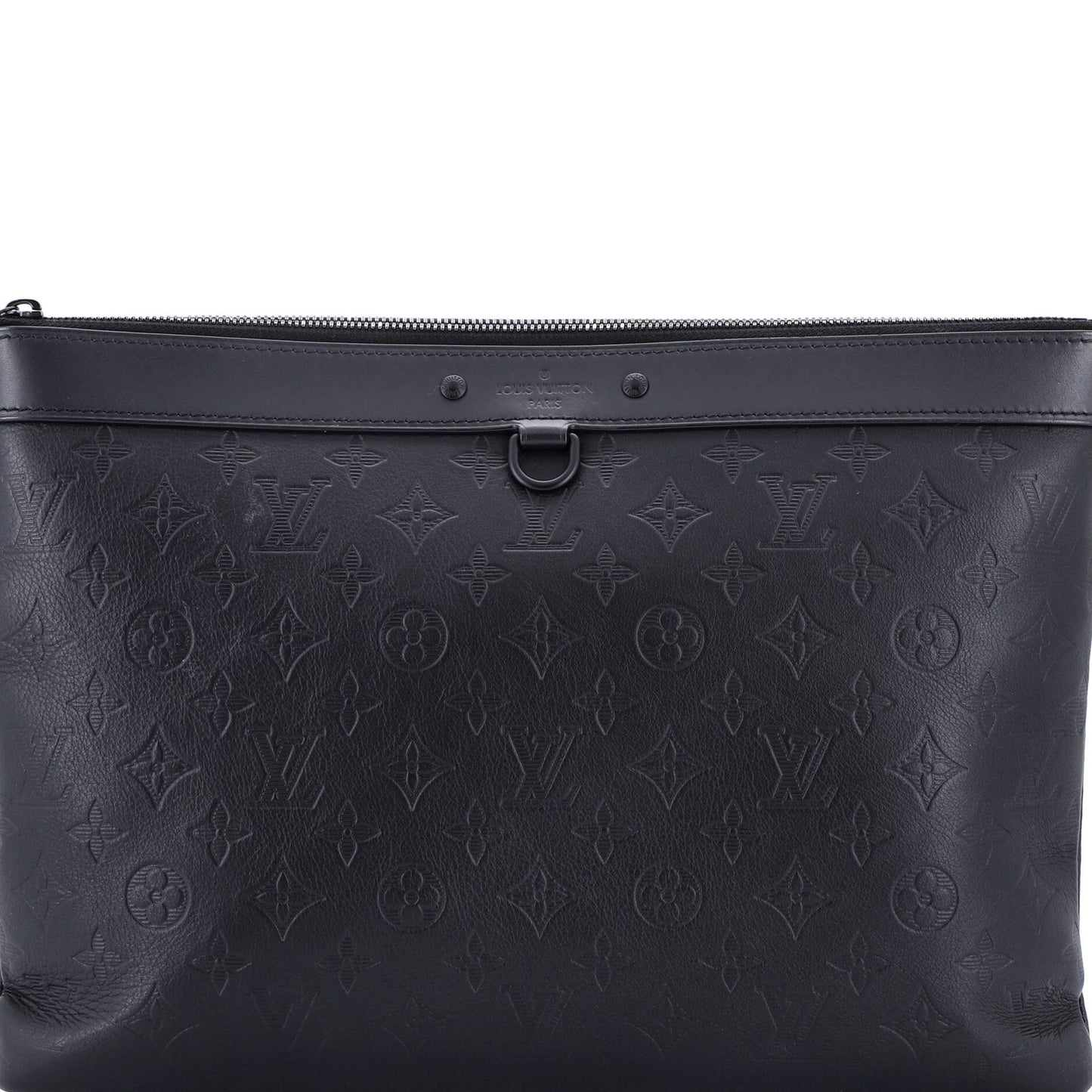 Louis Vuitton Discovery Pochette Monogram Shadow Leather Gm