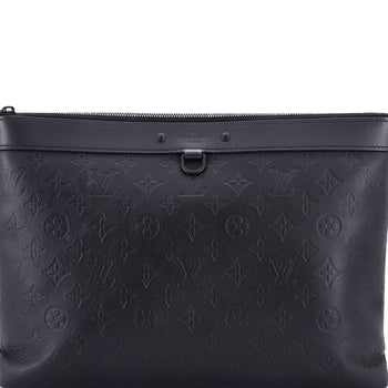 Louis Vuitton Discovery Pochette Monogram Shadow Leather Gm