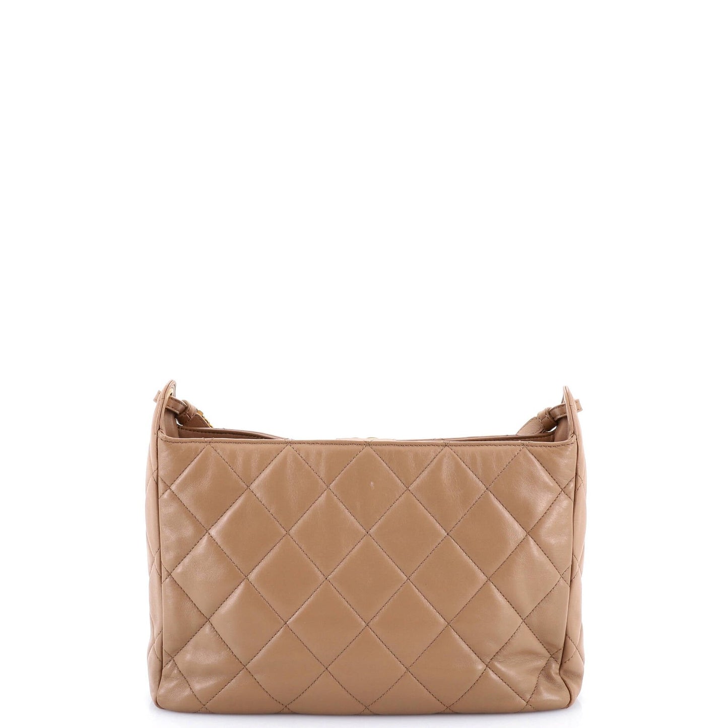 Chanel Cc Turnlock Belted Chain Handle Hobo Quilted Lambskin Medium