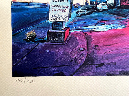 Bob Dylan, "Blue Swallow Motel: Route 66" Coa Numbered Signed Op
