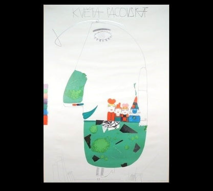 Kv?Ta Pacovsk 13 Years Neugebauer Press 1992 Signed Poster 197/999 Austria