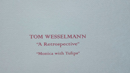 Ex - Tom Wesselmann Lithograph COA Signed op Numbered Limited 300