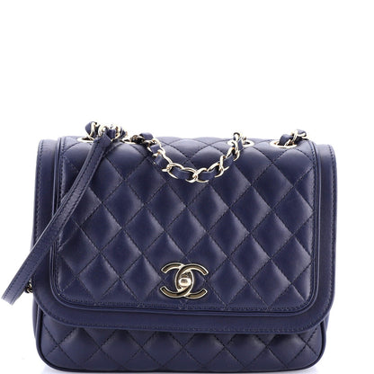 Chanel Lovely Day Square Flap Bag Quilted Lambskin Medium