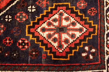 Rare Vintage Handmade Wool Oriental Rug Tribal