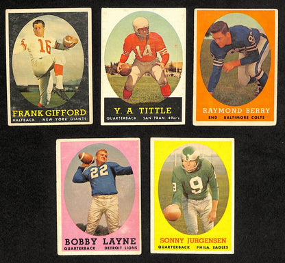 1958 Topps Football Card Complete Set (1-132)