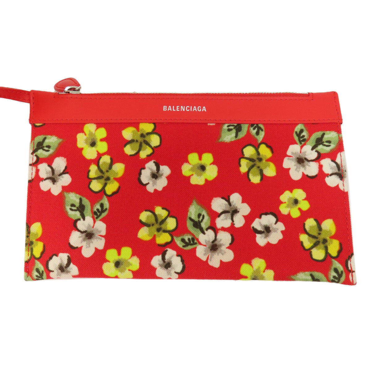 Balenciaga  329933 Handbag Navy Cabas Flower