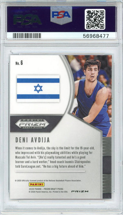 Deni Avdija 2020 Panini Prizm Dp Red Ice Rookie Card #6 (Psa)