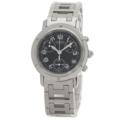 Hermes Clipper Chrono Watches Cl1.310 Stainless Steel/Stainless Steel Ladies