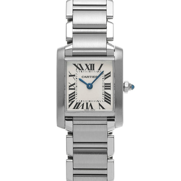 Cartier Tank Franaise Sm W51008Q3 Silver Ladies Used Watch #323325