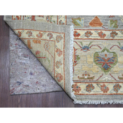 8'X9'8" Gray Ziegler Mahal Revival Hand Knotted Pure Wool Oriental Rug