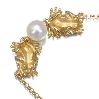Carrera Y Carrera Necklace Pearl 6.5Mm Frog 18K 750 Yellow Gold