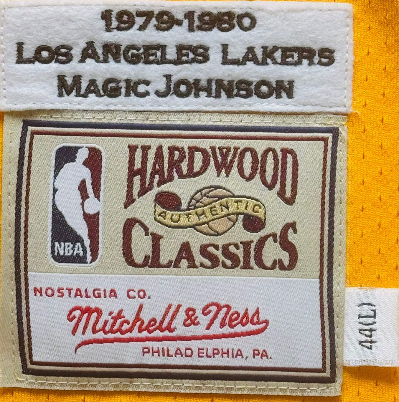 Magic Johnson Autographed Lakers Mitchell & Ness Authentic Jersey (Jsa)