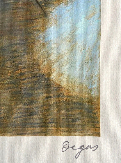 Edgar Degas Lithograph From An Coa Pastel, Hand Numbered