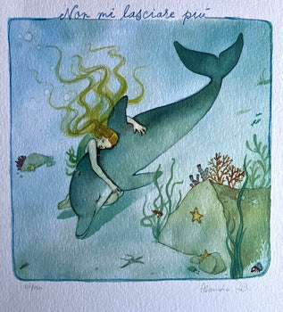 Alessandra Roberti Lithograph Colorata A Mano