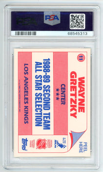Wayne Gretzky 1989 Topps Stickers #11 Psa Mt 9