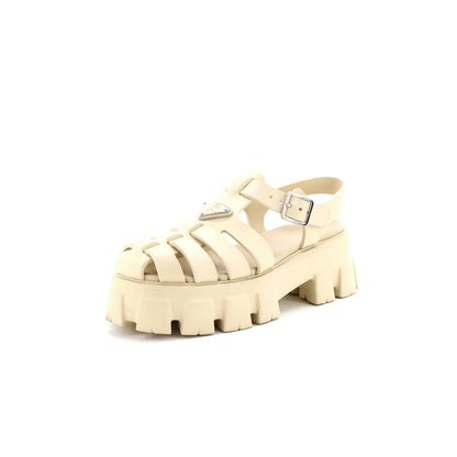 Prada Women'S Monolith Cage Platform Sandals Rubber