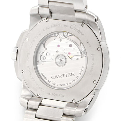 Cartier Calibre De Cartier Watch Lm W7100037 Silver Men'S Used Watch #6109