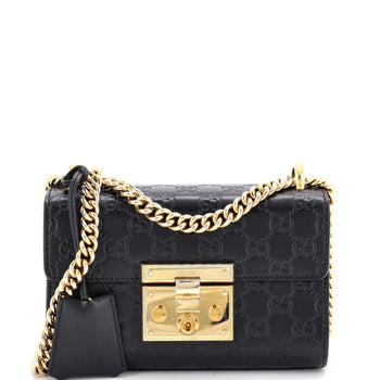 Gucci Padlock Shoulder Bag Guccissima Leather Small