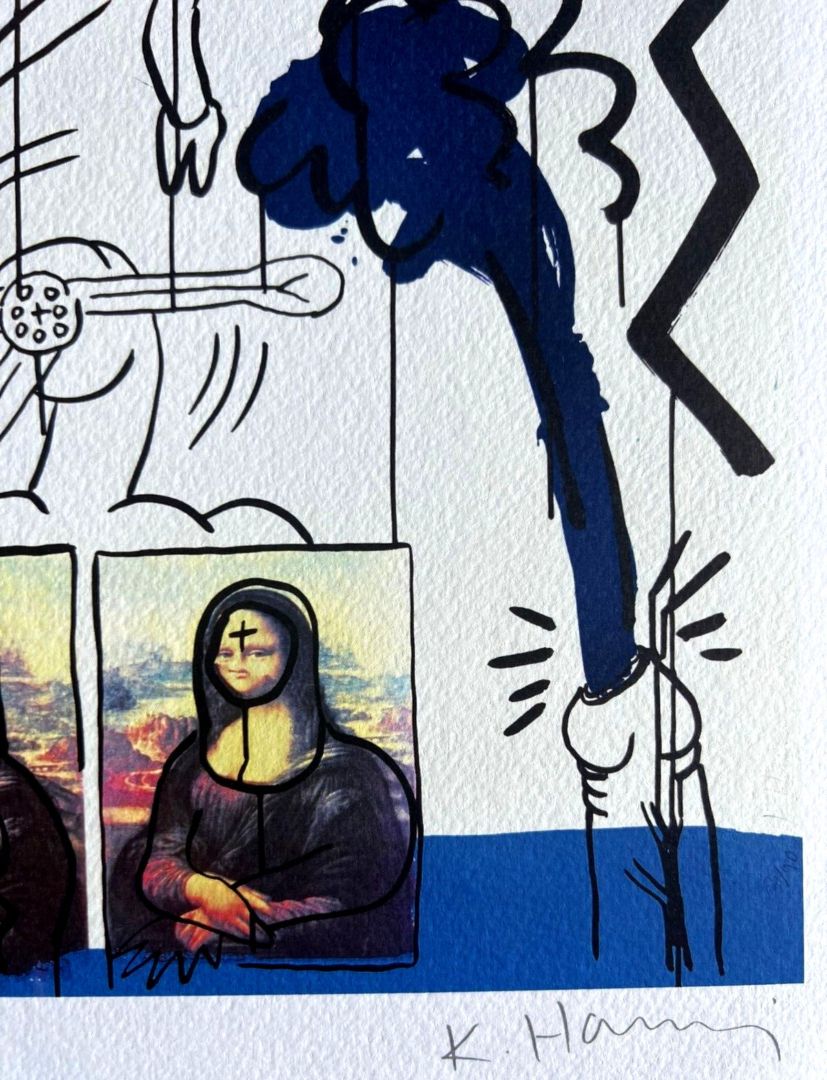 Keith Haring Lithograph Coa Signed In Pen Numbered In Pencil Collection