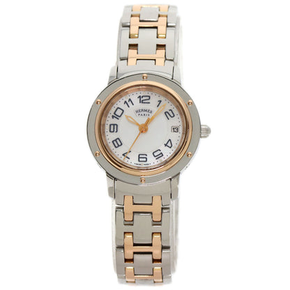 Hermes Clipper Classic Watches Cp1.221 Stainless Steel/Ssxpgp Ladies