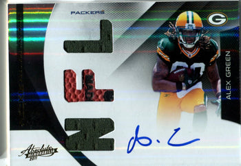 Alex Green 2011 Absolute Memorabilia Triple Relic/Autographed Rookie Card #143/2