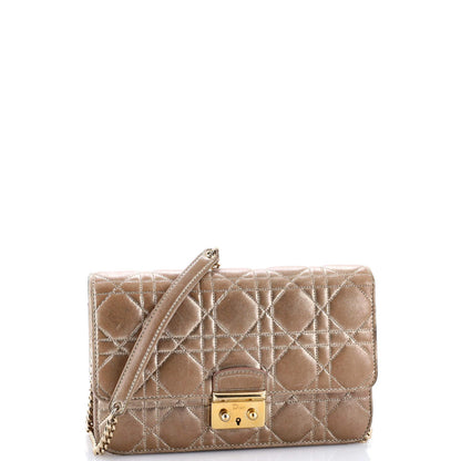 Christian Dior Miss Dior Promenade Pouch Cannage Quilt Lambskin Large