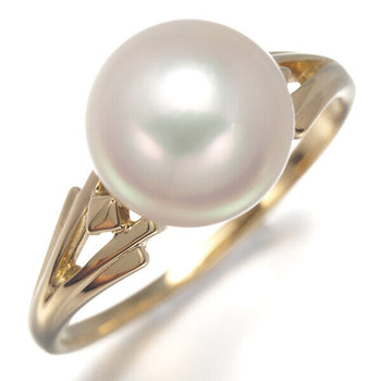 Mikimoto Ring Akoya Pearl 8.9Mm Us6-6.25 18K 750 Yellow Gold