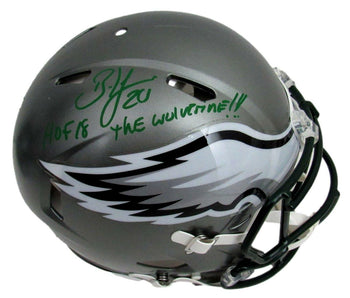 Brian Dawkins Hof Signed Eagles Full Size Flash