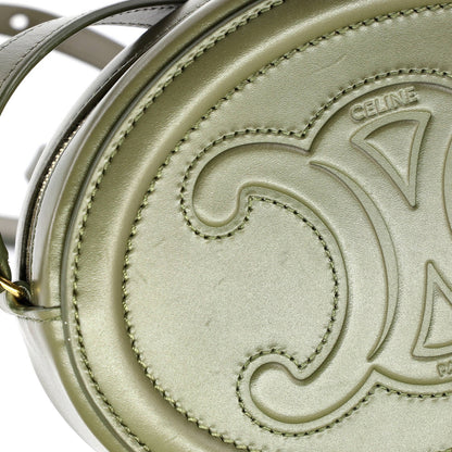 Celine Triomphe Oval Crossbody Bag Leather Mini