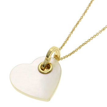 Tiffany&Co.   Necklace Heart White Shell K18