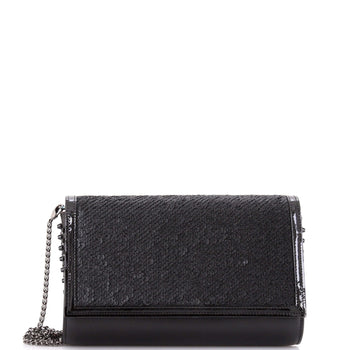 Christian Louboutin Paloma Clutch Embellished Leather Small