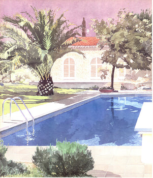 David Lingwood La Piscine/ The Pool(Diptych) 